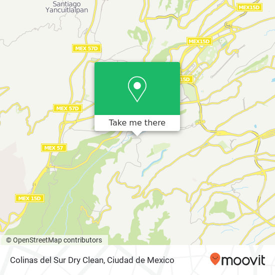 Colinas del Sur Dry Clean map