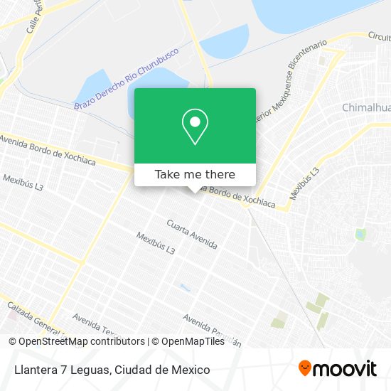 Llantera 7 Leguas map