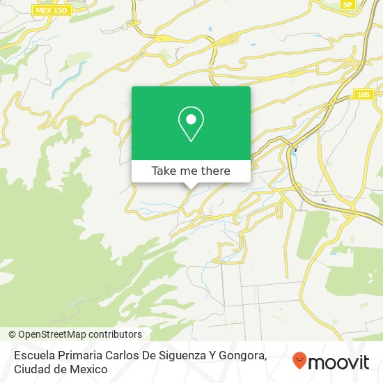 Escuela Primaria Carlos De Siguenza Y Gongora map