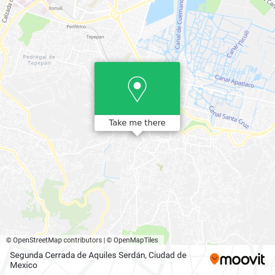 Segunda Cerrada de Aquiles Serdán map