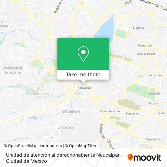 Unidad de atención al derechohabiente Naucalpan map