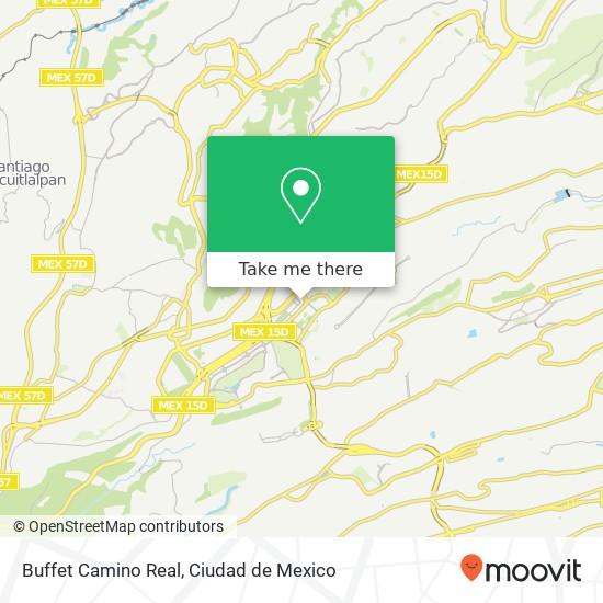Buffet Camino Real map