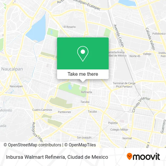 Inbursa Walmart Refinería map