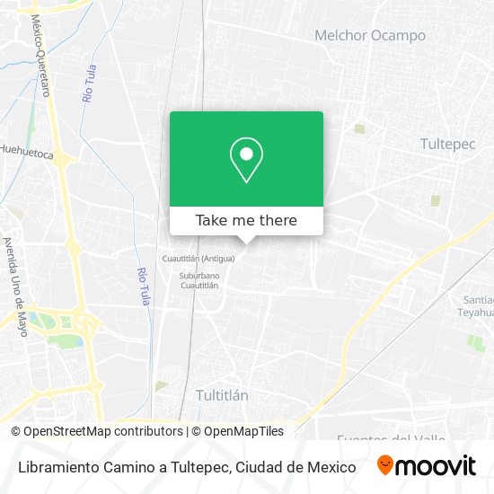 Libramiento Camino a Tultepec map