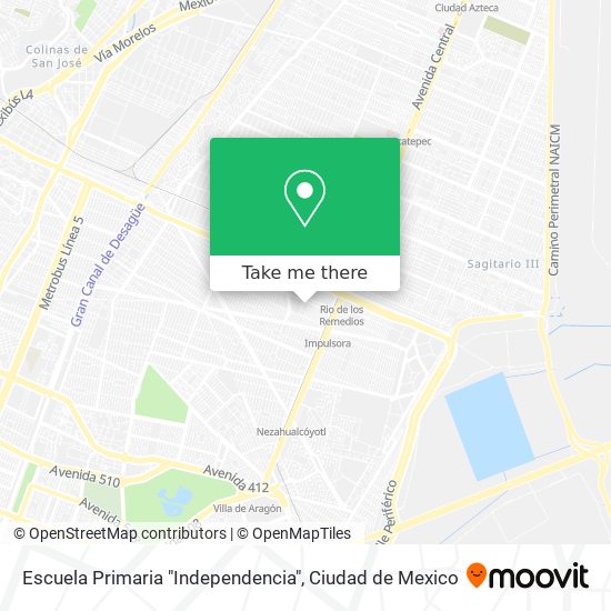 Mapa de Escuela Primaria "Independencia"