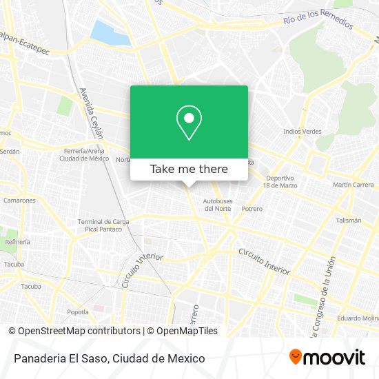 Mapa de Panaderia El Saso