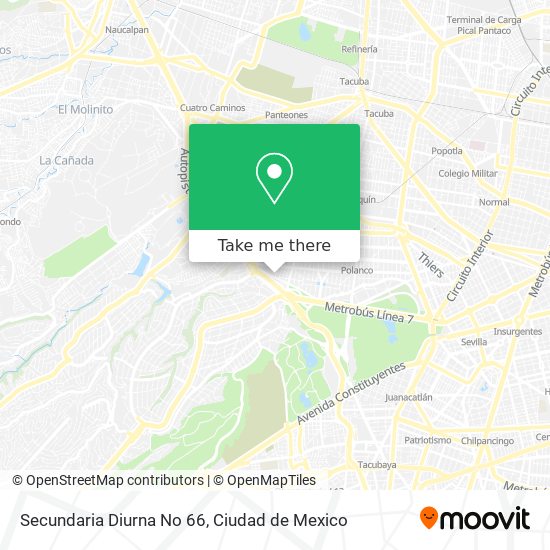 Secundaria Diurna No 66 map