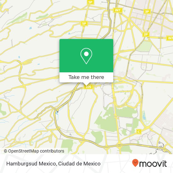 Hamburgsud Mexico map