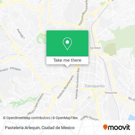 Mapa de Pastelería Arlequín