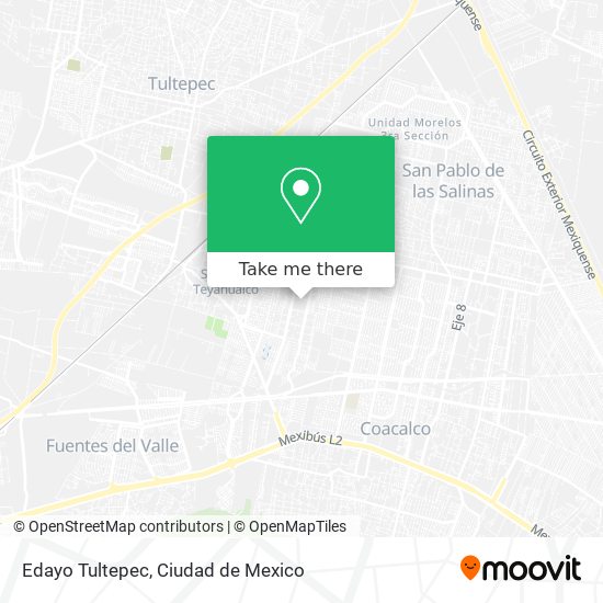 Edayo Tultepec map