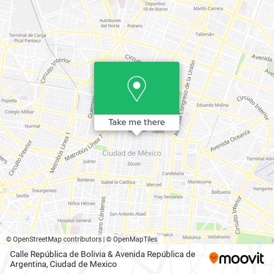Calle República de Bolivia & Avenida República de Argentina map