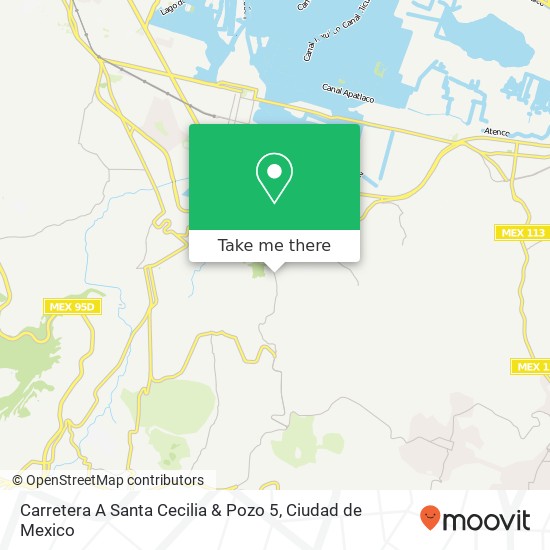 Carretera A Santa Cecilia & Pozo 5 map