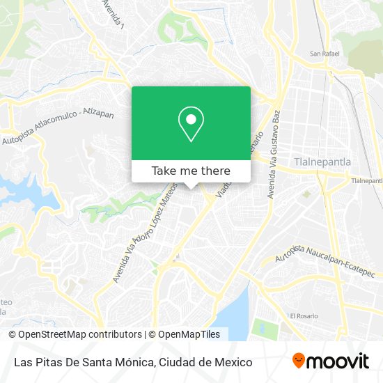 Las Pitas De Santa Mónica map