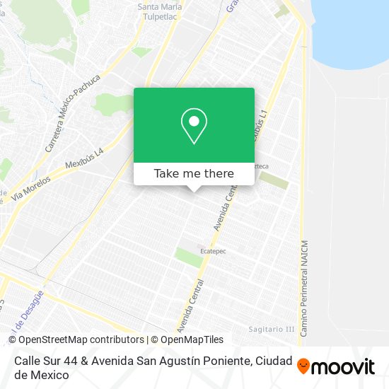Mapa de Calle Sur 44 & Avenida San Agustín Poniente