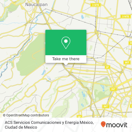 Mapa de ACS  Servicios Comunicaciones y Energia México