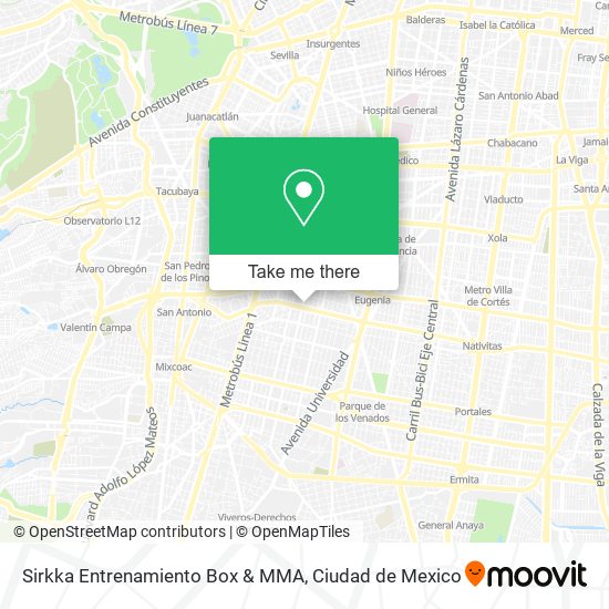 Sirkka Entrenamiento Box & MMA map