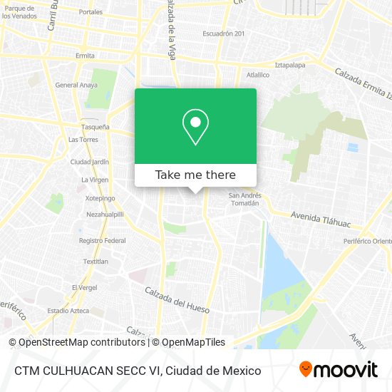 CTM CULHUACAN SECC VI map