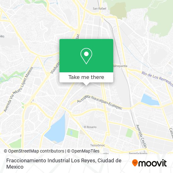 Fraccionamiento Industrial Los Reyes map