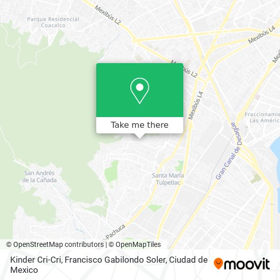 Kinder Cri-Cri, Francisco Gabilondo Soler map