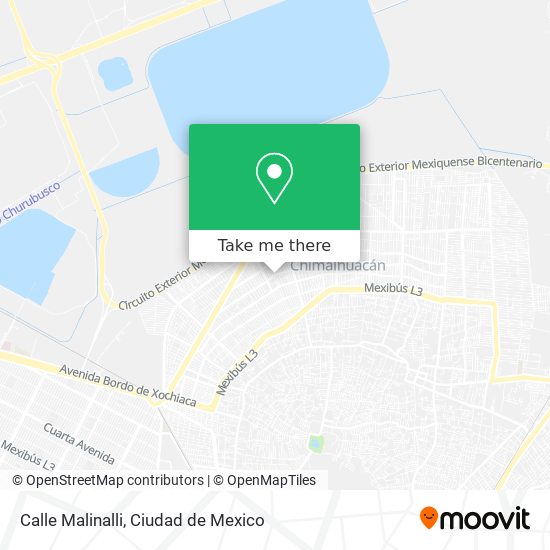 Calle Malinalli map