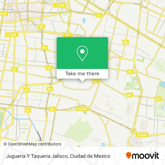 Mapa de Jugueria Y Taqueria Jalisco