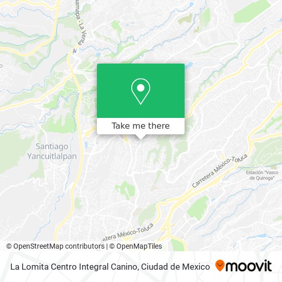 Mapa de La Lomita Centro Integral Canino