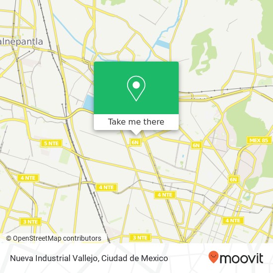 Mapa de Nueva Industrial Vallejo