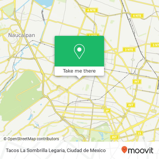 Mapa de Tacos La Sombrilla Legaria
