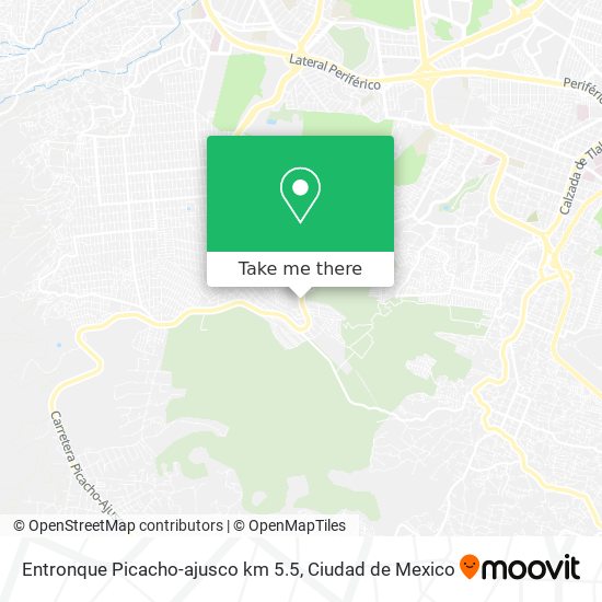 Entronque Picacho-ajusco km 5.5 map