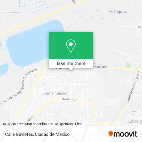 Calle Gaviotas map