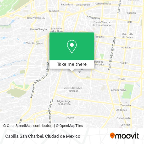 Capilla San Charbel map