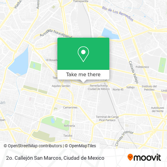 Mapa de 2o. Callejón San Marcos