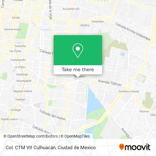 Col. CTM VII Culhuacán map
