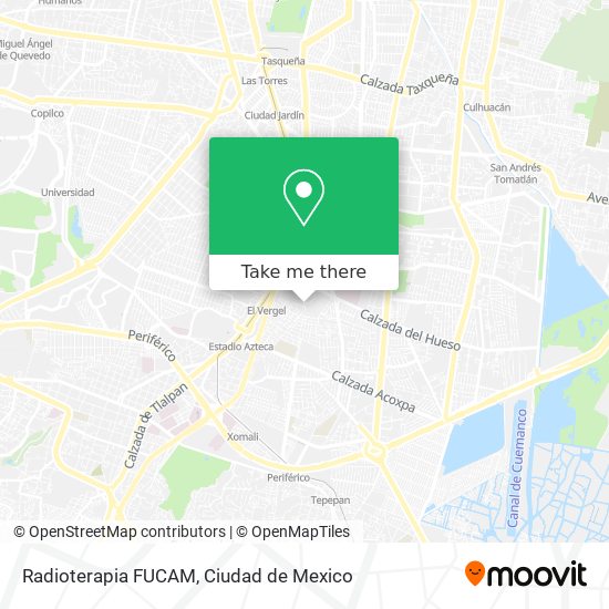 Radioterapia FUCAM map