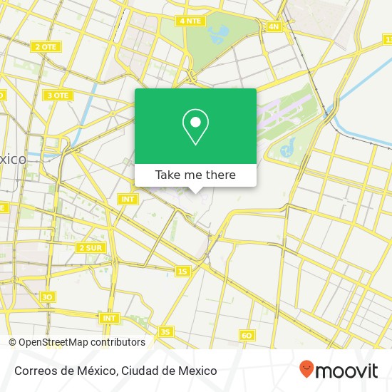 Correos de México map