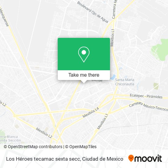 Los Héroes tecamac sexta secc map