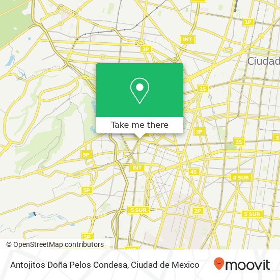 Antojitos Doña Pelos Condesa map