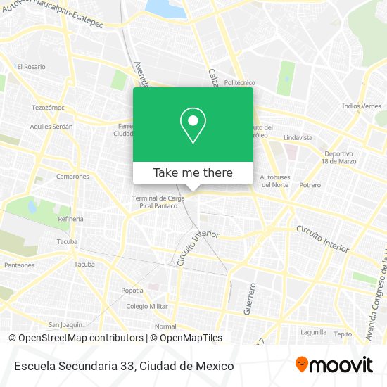Escuela Secundaria 33 map