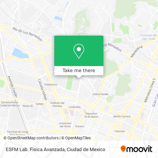 ESFM Lab. Fisica Avanzada map