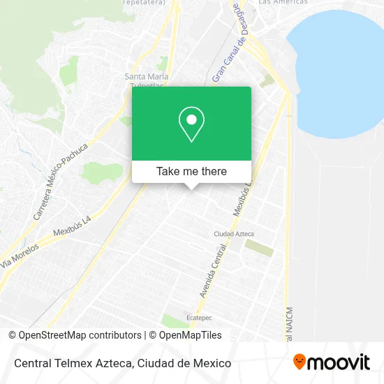 Central Telmex Azteca map