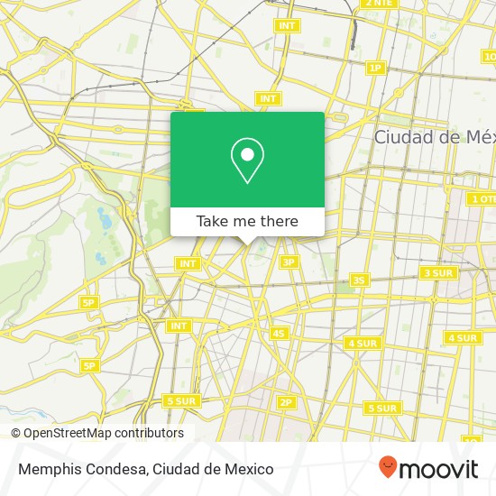 Memphis Condesa map