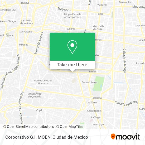 Corporativo G.I. MOEN map