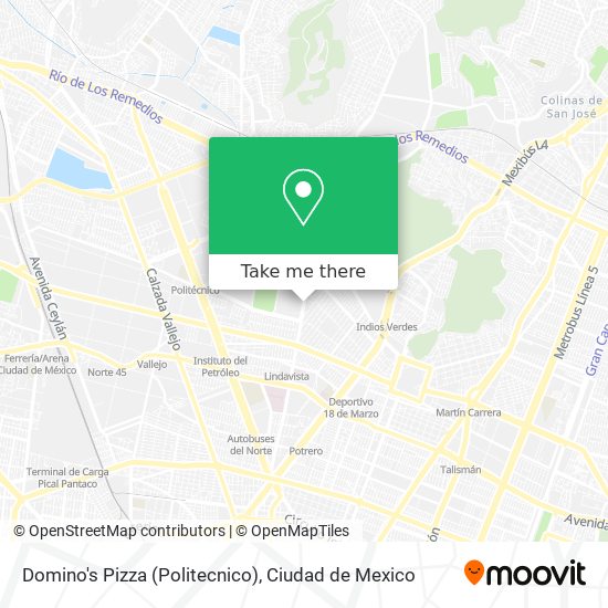 Mapa de Domino's Pizza (Politecnico)