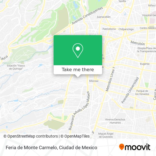 Mapa de Feria de Monte Carmelo