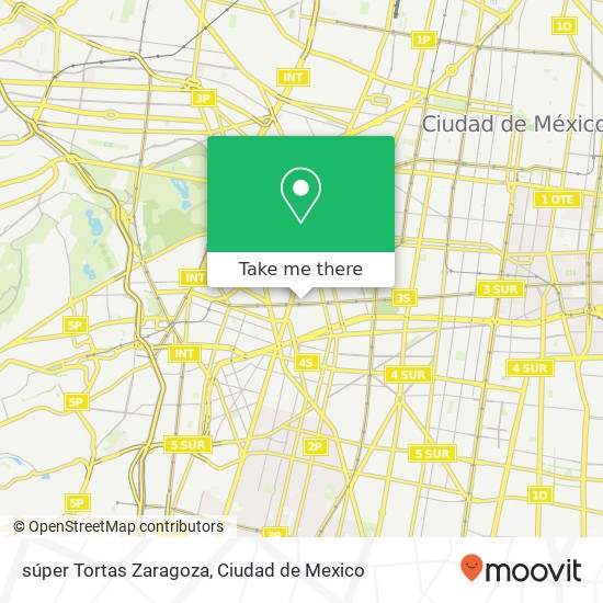 súper Tortas Zaragoza map