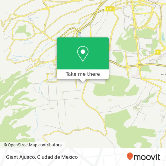 Giant Ajusco map