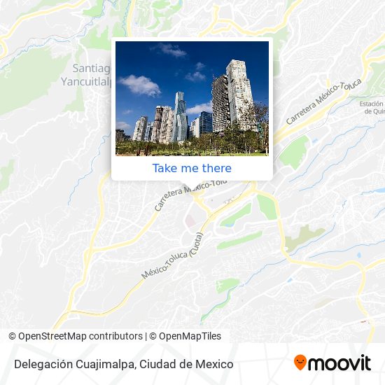 Delegación Cuajimalpa map