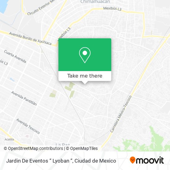Mapa de Jardin De Eventos “ Lyoban “