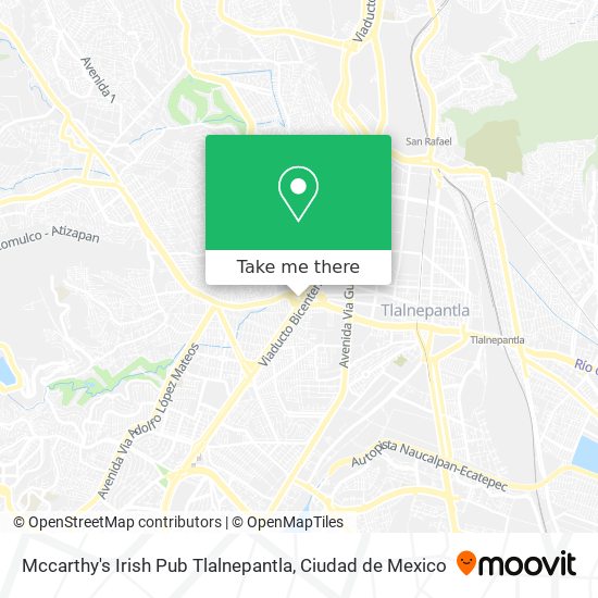 Mapa de Mccarthy's Irish Pub Tlalnepantla