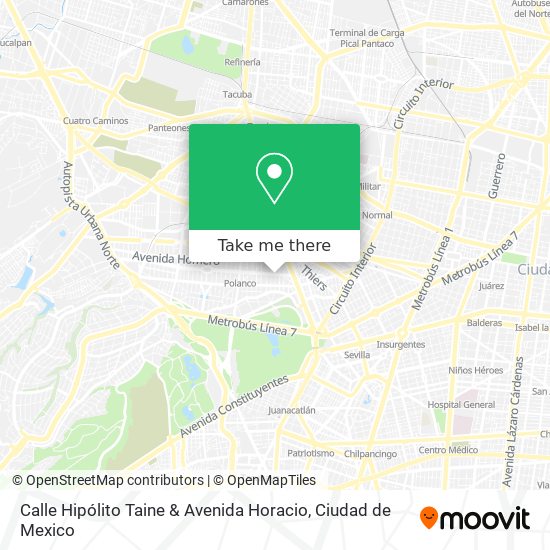 Mapa de Calle Hipólito Taine & Avenida Horacio